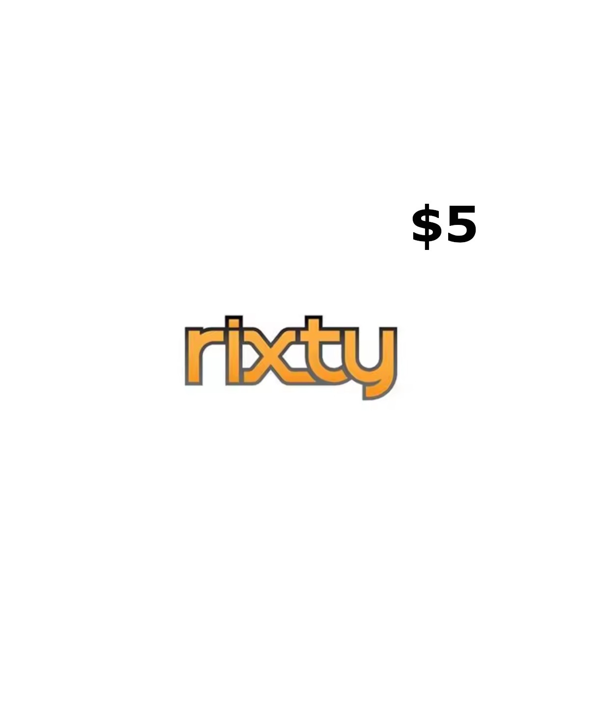 Rixty $5 Prepaid Card Key GLOBAL